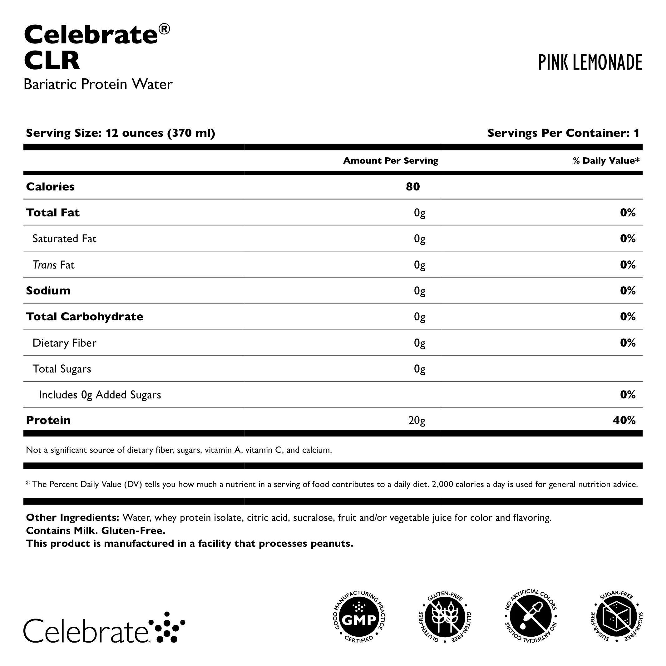 Celebrate® CLR 20g Protein-Wasser - Image 8
