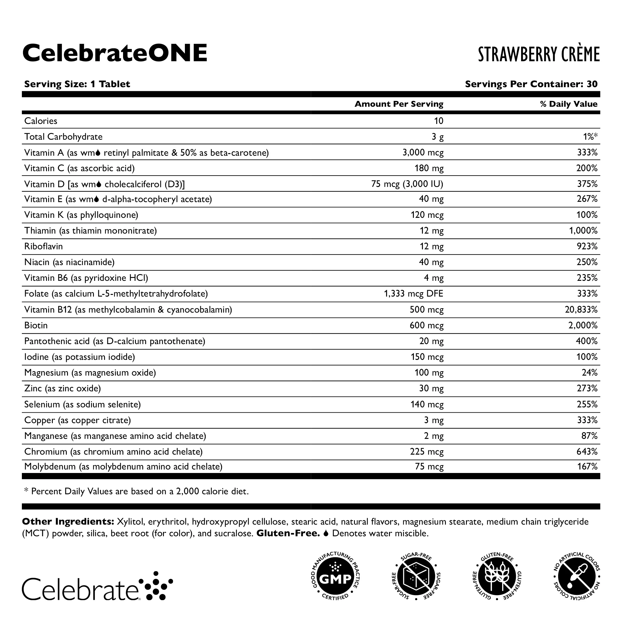 CelebrateONE Einmal täglich bariatrisches Multivitamin ohne Eisen, Kautabletten - Image 2