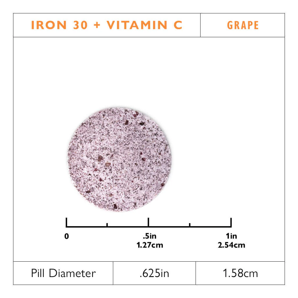 Eisen 30 mg + Vitamin C, Kautabletten, Grape - Image 3