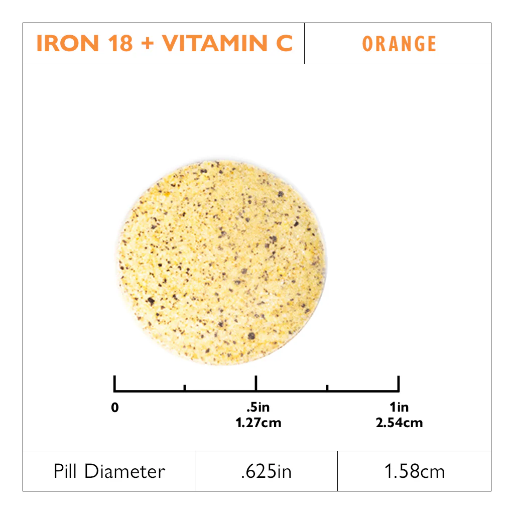 Eisen 18 mg + Vitamin C, Kautabletten, Orange - Image 3