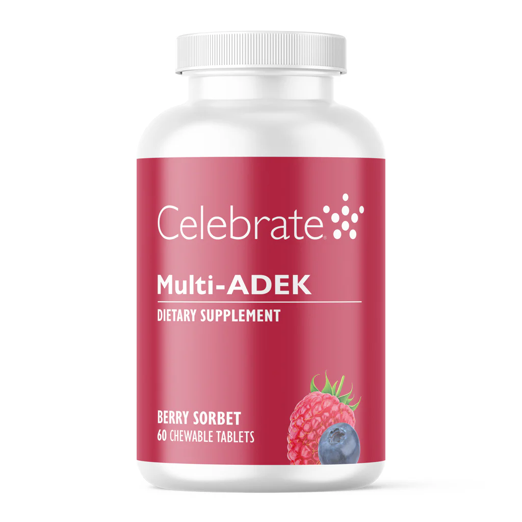 Multi-ADEK Vitamin ohne Eisen, Kautabletten, Berry Sorbet