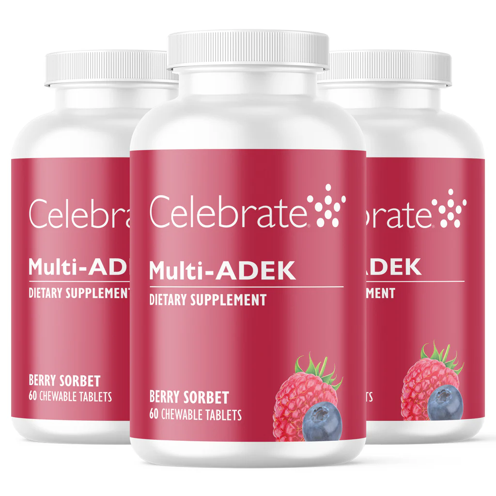 Multi-ADEK Vitamin ohne Eisen, Kautabletten, Berry Sorbet - Image 4